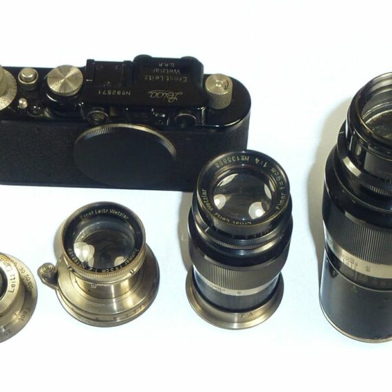 Leica II (D) black and Nickel Outfit Near Mint Rare ! SOLD
