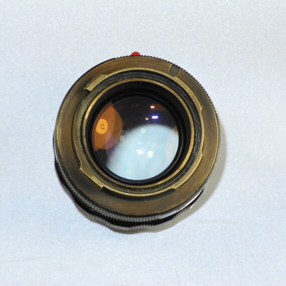 Leica 50/1,4 Summilux Black Paint, Brass Mount lens Sold with hood & caps. SOLD