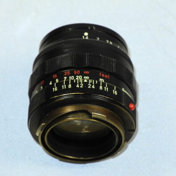 Leica 50/1,4 Summilux Black Paint, Brass Mount lens Sold with hood & caps. SOLD