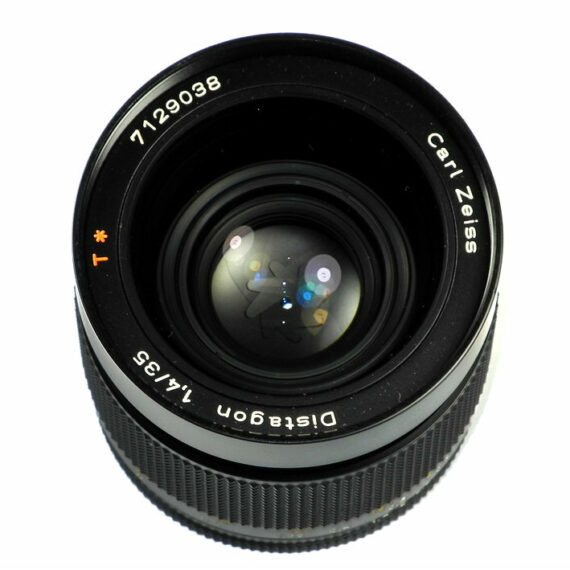 Contax 35/1,4 Zeiss Distagon T*  MM Lens with Metal hood Made in Germany  Mint-