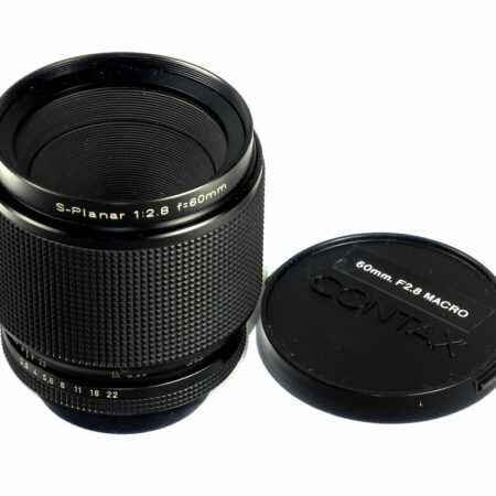 Contax 60/2,8 S-Planar Makro Carl Zeiss T* AE Y/Contax mount  lens made in Germany Ex++/Mint-
