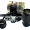 Canon AE-1 Camera Set with 3 lenses