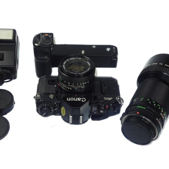 Canon AE-1 Camera Set with 3 lenses