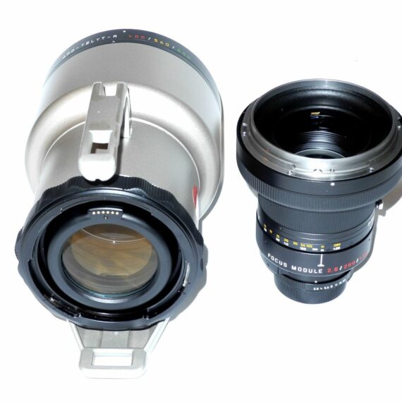Leica 400/560/800 Apo Telyt-ROM Lens Cat #11842 & Leica 1X focusing module #11843 w.Leica hood,caps and lens  case Ex++ / SOLD/WANTED
