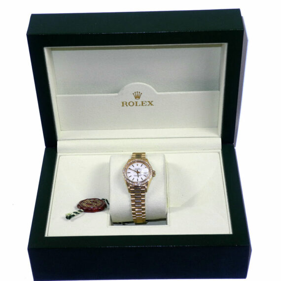 ROLEX Ladies Vintage DATEJUST 69178 President 18K DIAMOND Dial & Bezel Watch with box Mint- /SOLD