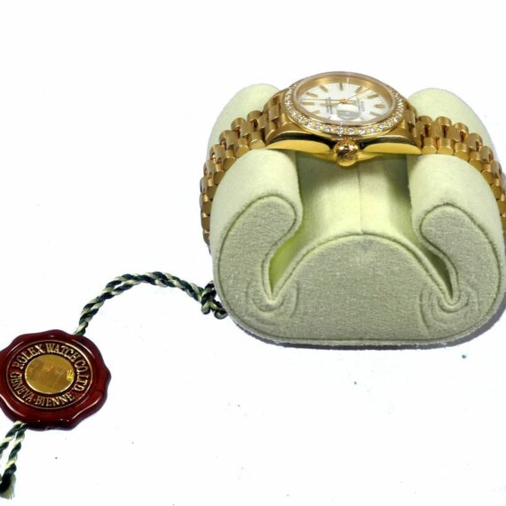 ROLEX Ladies Vintage DATEJUST 69178 President 18K DIAMOND Dial & Bezel Watch with box Mint- /SOLD