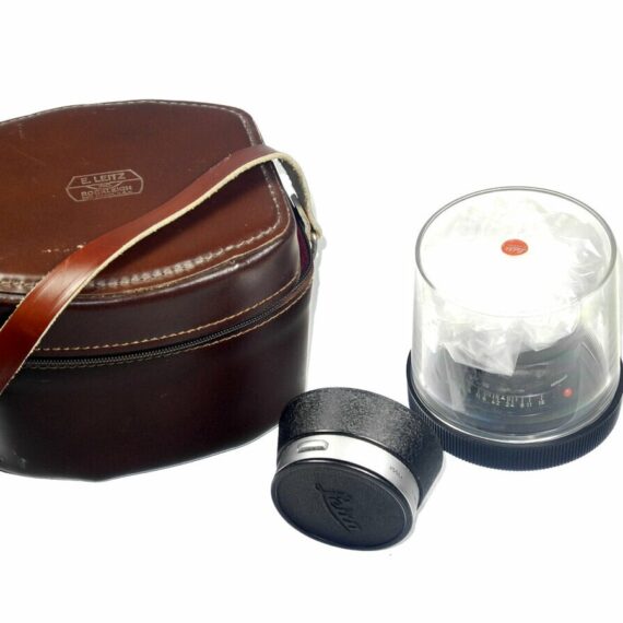 Leica 50/1,4 summilux M black paint early version brass mount lens sold with: Leica hood,caps,Leica lens case ! / RARE SOLD