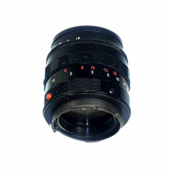 Leica 50/1,4 summilux M black paint early version brass mount lens sold with: Leica hood,caps,Leica lens case ! / RARE SOLD