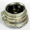 Leica 35/2 Summicron Silver Chrome 8 Elments rare lens with box,warranty cards,hood and filter Mint/-
