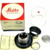 Leica 35/2 Summicron Silver Chrome 8 Elments rare lens with box,warranty cards,hood and filter Mint/-