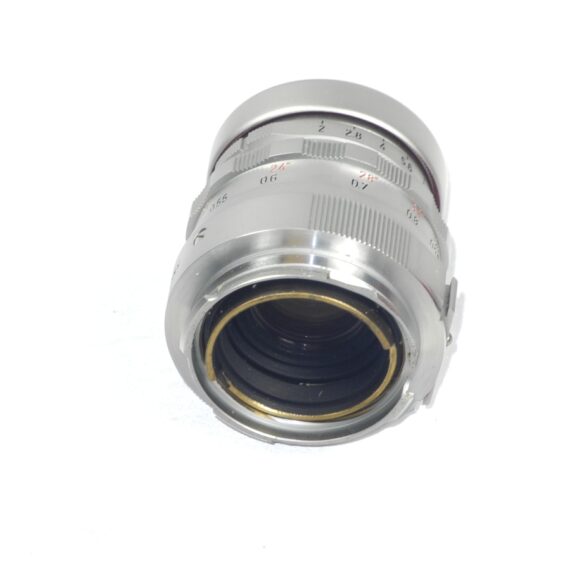 Leica 50/2 Summicron Dual Range with Box,Cards,caps, Hood Mint/- / SOLD