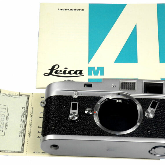 Leica M4 Chrome with box,Manual,Cards Mint- /SOLD