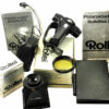 Rollei SLX camera w.80mm lens,prism finder,2 grips,Pol back Mint-