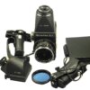 Rollei SLX camera w.80mm lens,prism finder,2 grips,Pol back Mint-