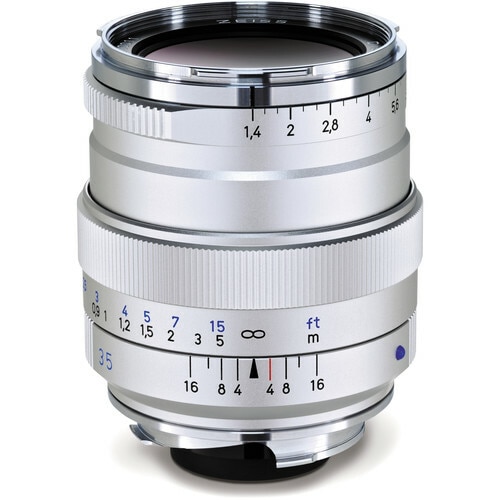 Zeiss 35mm f/1.4 Distagon T* ZM Lens for M-Mount (Silver) Cat # 2109-165 New USA
