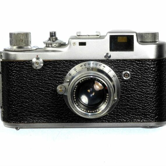 Sonne  C4 Silver Leica copie camera with 50/2 Xenon Schneider-Kreuznach Col. lens Ex++/ Made In Italy