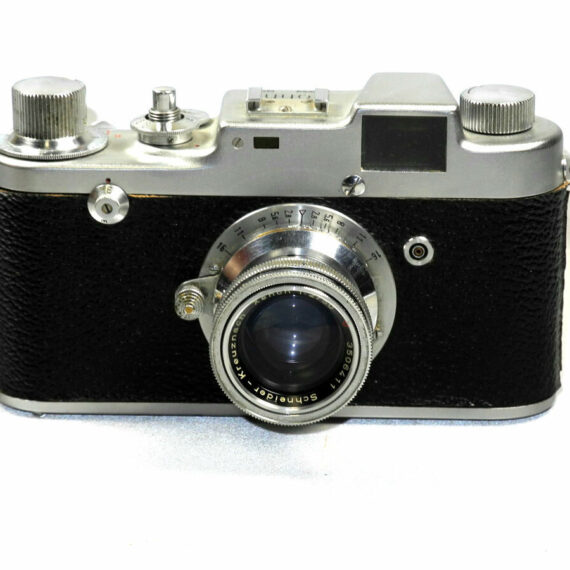 Sonne  C4 Silver Leica copie camera with 50/2 Xenon Schneider-Kreuznach Col. lens Ex++/ Made In Italy