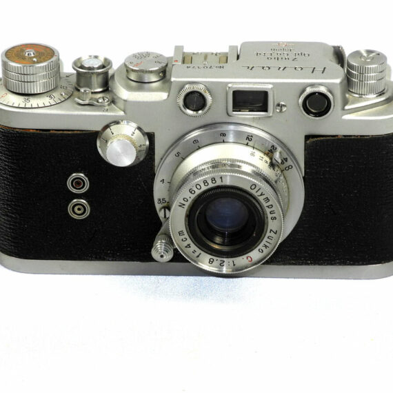 Honor S1 Silver Camera with 4cm F2.8 Zuiko lens with original case RARE Ex++