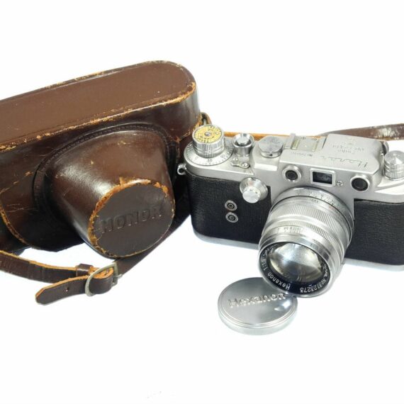 Honor S1 Silver Camera with 50mm f1,9 Hexanon lens & case Ex++