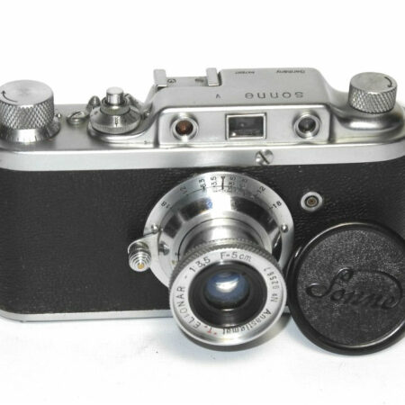 Sonne V camera w.5cm F3,5 Elionar Anastigmat Col. lens In original case Ex++