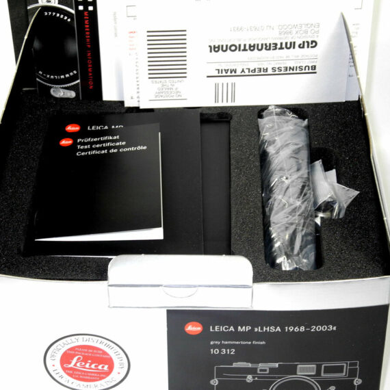 LEICA MP LHSA HAMMERTONE ANNIVERSARY Special Set Sold with 35/2MM Summicron Asph-M & HAMMERTONE LEICAVIT Mint/LN- w.boxes,cards,hood,etc / SOLD