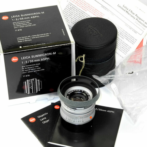 LEICA MP LHSA HAMMERTONE ANNIVERSARY Special Set Sold with 35/2MM Summicron Asph-M & HAMMERTONE LEICAVIT Mint/LN- w.boxes,cards,hood,etc / SOLD