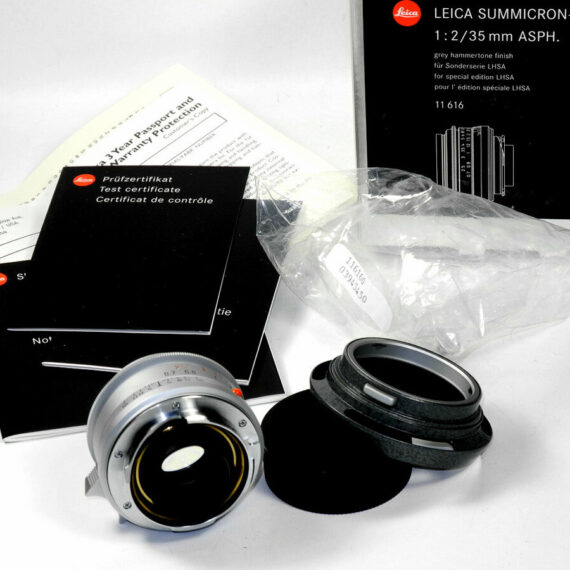 LEICA MP LHSA HAMMERTONE ANNIVERSARY Set Cat #10312  With 35MM Summicron Asph-M & HAMMERTONE LEICAVIT New / No Longer Available