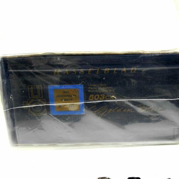 Hasselblad 503CX 50th Anniversary  GOLDEN BLUE NEW  Set With & 80mm f/2.8  CF Lens / SOLD