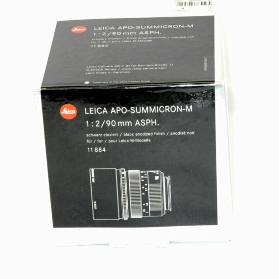 Leica 90/f2.0 Summicron-M APO ASPH. lens Cat #11884 Mint/LN- with box and warranty / Free shipping (USA)