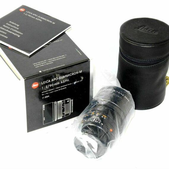 Leica 90/f2.0 Summicron-M APO ASPH. lens Cat #11884 Mint/LN- with box and warranty / Free shipping (USA)