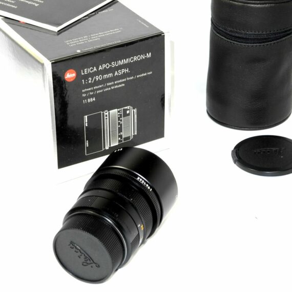 Leica 90/f2.0 Summicron-M APO ASPH. lens Cat #11884 Mint/LN- with box and warranty / Free shipping (USA)