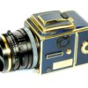 Hasselblad 503CX 50th Anniversary  GOLDEN BLUE NEW  Set With & 80mm f/2.8  CF Lens / SOLD