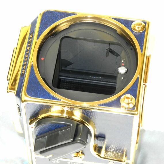 Hasselblad 503CX 50th Anniversary  GOLDEN BLUE NEW  Set With & 80mm f/2.8  CF Lens / SOLD