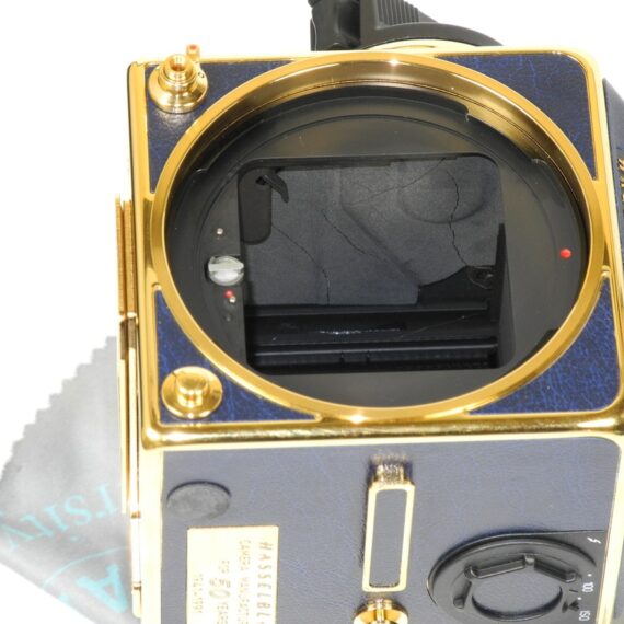 Hasselblad 503CX 50th Anniversary  GOLDEN BLUE NEW  Set With & 80mm f/2.8  CF Lens / SOLD