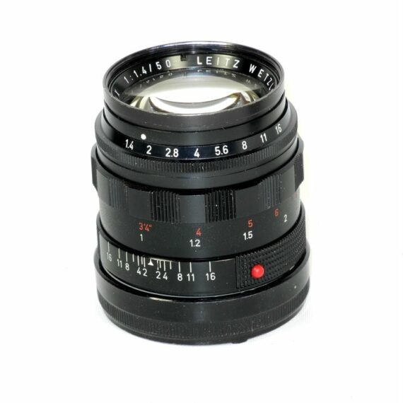 Leica 50/1,4 Summilux Black Paint lens with Leica hood Ex++
