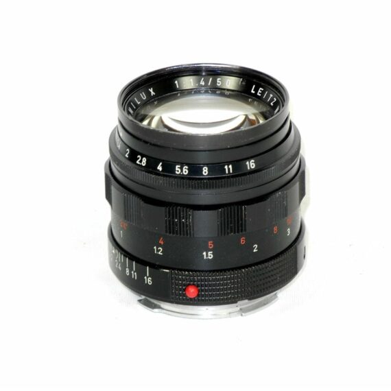 Leica 50/1,4 Summilux Black Paint lens with Leica hood Ex++