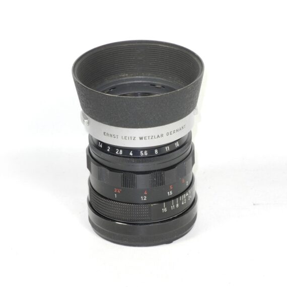 Leica 50/1,4 Summilux Black Paint lens with Leica hood Ex++