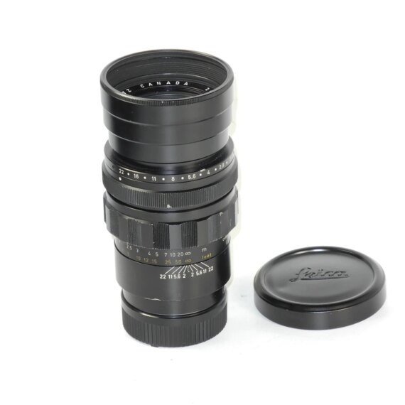 Leica 90/2 Summicron-M with caps Ex+/++