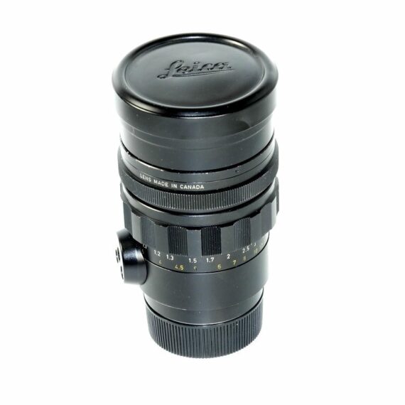 Leica 90/2 Summicron-M black lens Cat #11122 Sold with Leica filter & caps   Ex+/++