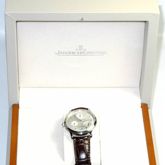Jaeger JLC Master Ultra Thin Reserve de Marche watch with box ,papers Mint-