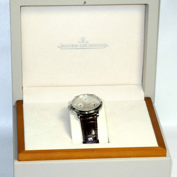 Jaeger JLC Master Ultra Thin Reserve de Marche watch with box ,papers Mint-