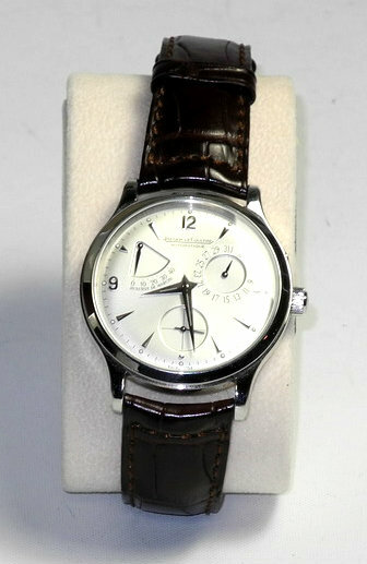 Jaeger JLC Master Ultra Thin Reserve de Marche watch with box ,papers Mint-