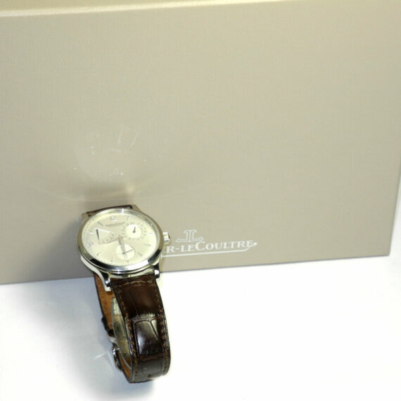 Jaeger JLC Master Ultra Thin Reserve de Marche watch with box ,papers Mint-