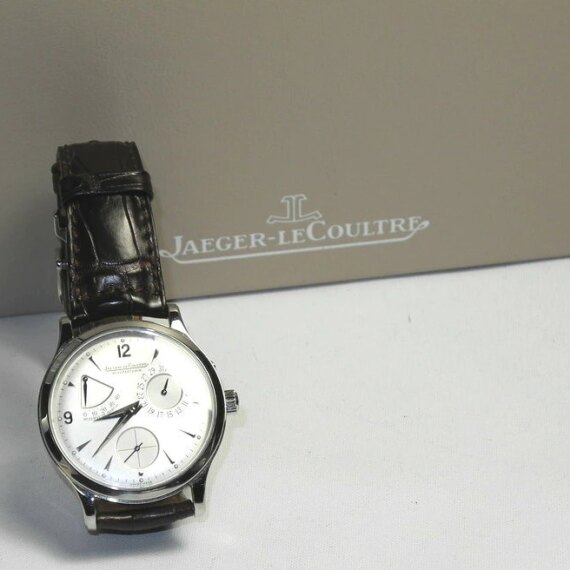 Jaeger JLC Master Ultra Thin Reserve de Marche watch with box ,papers Mint-