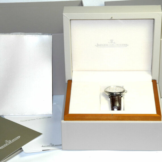 Jaeger JLC Master Ultra Thin Reserve de Marche watch with box ,papers Mint-