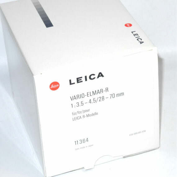 Leica 28-70/3,5-4,5 Vario-Elmar-R ROM Cat# 11364 with box,hood,caps,case Mint/-SOLD
