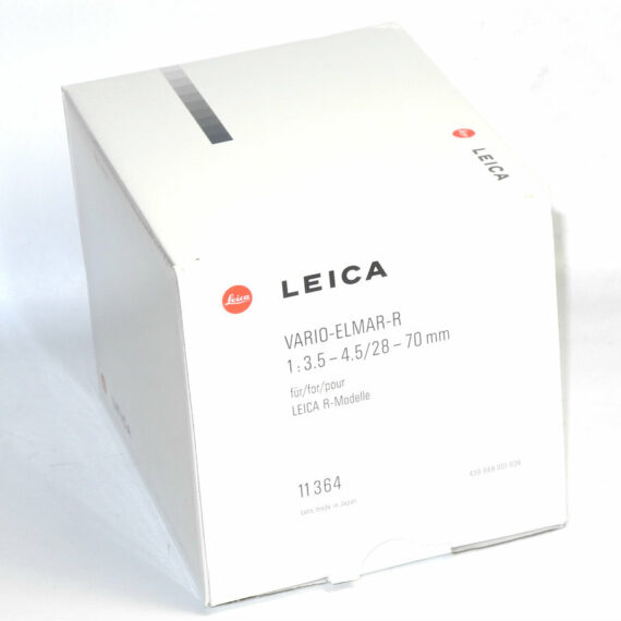 Leica 28-70/3,5-4,5 Vario-Elmar-R ROM Cat# 11364 with box,hood,caps,case Mint/-SOLD