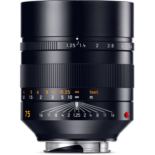 Leica 75 MM F/1.25 NOCTILUX-M ASPH  Lens Cat # 11676 New USA /Free Shipping (USA)