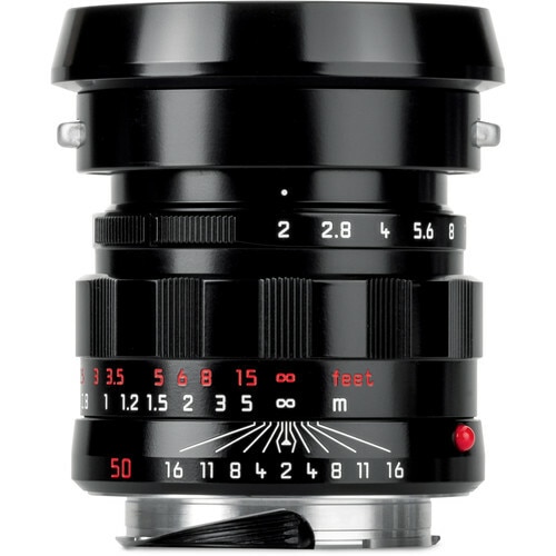 Leica 50 mm f/2 APO-Summicron-M ASPH “LHSA”, black paint finish Cat #11186 New USA / No Longer Available
