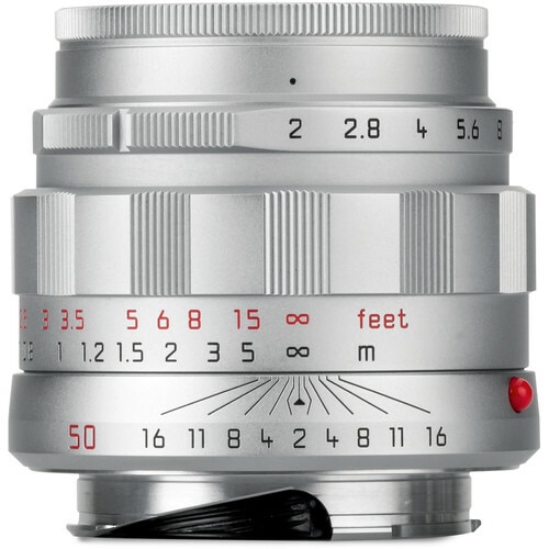 Leica 50 mm f/2 APO-Summicron-M ASPH “LHSA”, silver chrome finish Cat #11187 New USA / No Longer Available